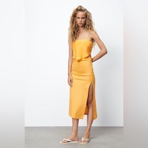 NWOT crop top scarf top